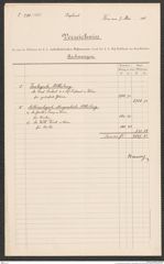 k.k. naturhistorisches Hofmuseum, Intendanzakten 1885-1896 (Hauer), Aktenzahl Z.288/1888, Seite 1